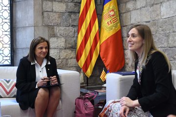 Alsina i Marín aborden la cooperació entre Catalunya i Andorra en una trobada